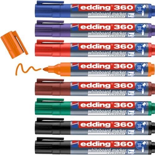 Viltstift Edding 361 whiteboard assorti pak/8-2