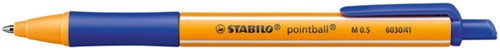Balpen Stabilo Pointball blauw pak/2-2
