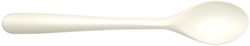 Lepels herbruikbaar CPLA 19 cm wit