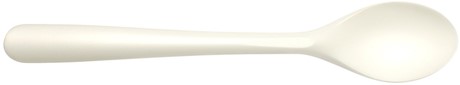 Lepels herbruikbaar CPLA 19 cm wit