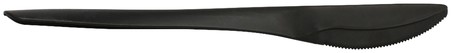 Messen herbruikbaar CPLA 19 cm zwart