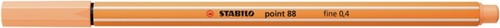 Fineliner STABILO point 88/25 pastel oranje-2