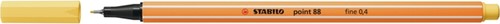 Fineliner STABILO point 88/23 licht geel
