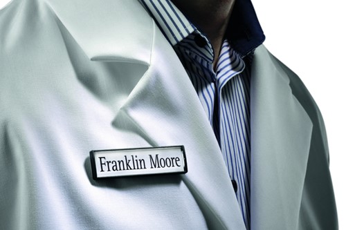 Badge 17x67mm Durable clip card met magneet ds/25-2