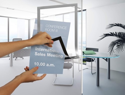 Duraframe Durable A4 zelfklevend zilvergrijs pk/10-2