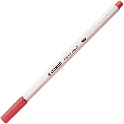 Brushstift Stabilo pen 568/47 roestig rood