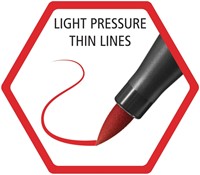 Brushstift Stabilo pen 568/47 roestig rood-1