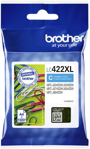 Inktcartridge Brother LC-422XL Cyaan