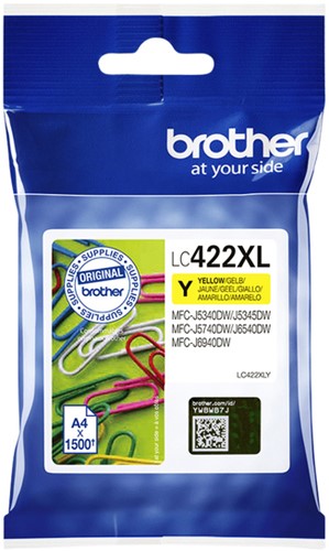 Inktcartridge Brother LC-422XL geel
