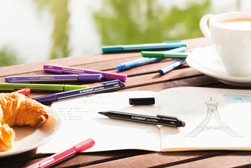 Viltstift STABILO pointmax etui à 8 pastel kleuren-2