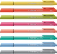 Viltstift STABILO pointmax etui à 8 pastel kleuren-3