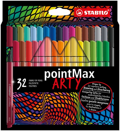 Viltstift STABILO pointmax Arty etui à 32 kleuren