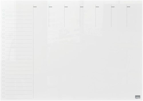 Weekplanner Nobo transparant acryl A4 1 Stuk