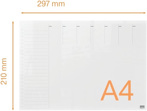 Weekplanner Nobo transparant acryl A4 1 Stuk-2
