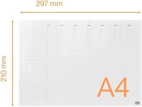 Weekplanner Nobo transparant acryl A4 1 Stuk-4
