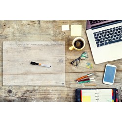 Nobo planbord transparant acryl