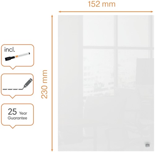 Glasbord Nobo notitie mini 230x152mm 2stuks-2
