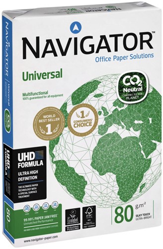 Papier  80g A4 Navigator Universal CO2 neutraal pk/500