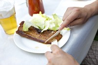 Vork 160mm hout pk/100-1