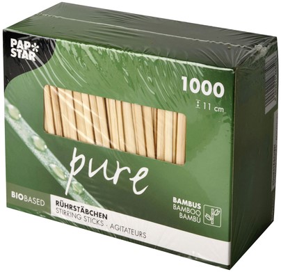 Roerstaafje 110mm bamboe pk/1000