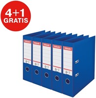 Ordner Esselte No.1 72mm PP 30% gerecycled folie Multipack blauw 5 stuks-3