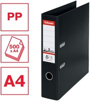 Ordner Esselte No.1 72mm PP 30% gerecycled folie Multipack zwart 5 stuks-1
