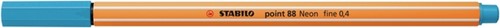 Fineliner Stabilo point 88/031 neon blauw-2