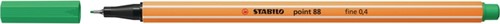 Fineliner Stabilo point 88/16 smaragd groen