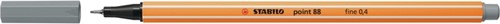 Fineliner Stabilo 88/95 middel koud grijs