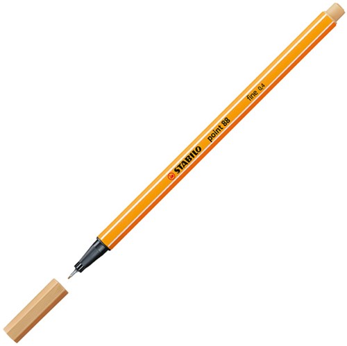 Fineliner Stabilo point 88/88 licht oker