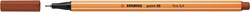 Fineliner STABILO point 88/38 roodkrijt