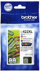 Inktcartridge Brother LC-422XL Value pack 1x zwart/3x kleur