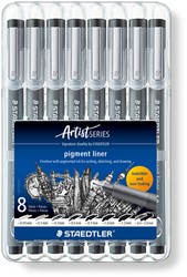 Fineliner Staedtler Pigment 308 zwart
