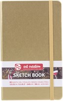 Schetsboek Talens Art Creation 80 witte vellen 140gr 130x210mm witgoud