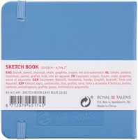 Schetsboek Talens Art Creation 80 witte vellen 140gr 120x120mm blauw-2