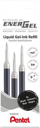Gelschrijvervulling Pentel LR7 Energel 0.4 zwart