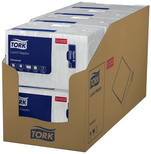 Servet Tork 509300 Lunch 1laags 33x33cm wit doos/500-3