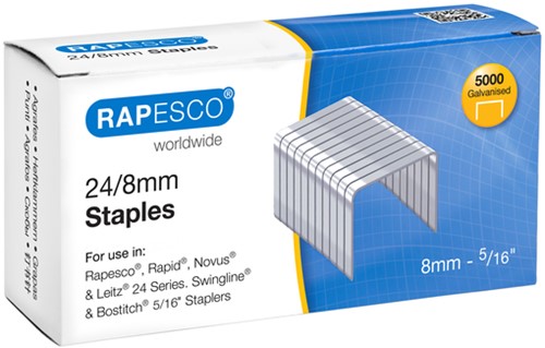 Nietjes 24/8 Rapesco Galvanised Staples (Pack 5000)