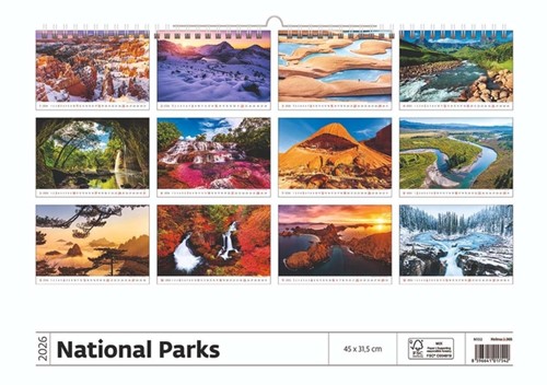 Kalender 2026 Helma 365 31.5x45cm Nationale parken 1 Stuk-2