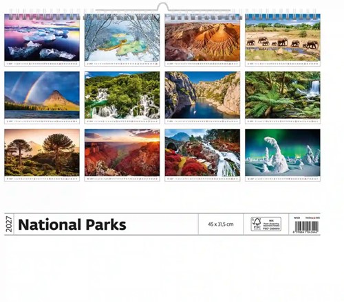 Kalender 2027 Helma 365 31.5x45cm Nationale parken 1 Stuk-2