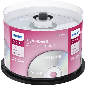DVD-R Philips 4.7GB 16x SP (50)