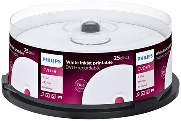 DVD+R Philips 8.5GB DL 8x IW SP (25)