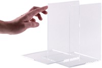 Boekensteun MAUL acryl 16x15x21cm set/2 glashelder-2