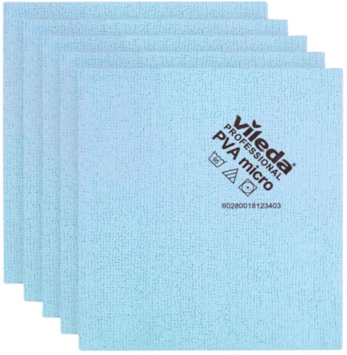 Microvezeldoek Vileda Pro blauw pk/5