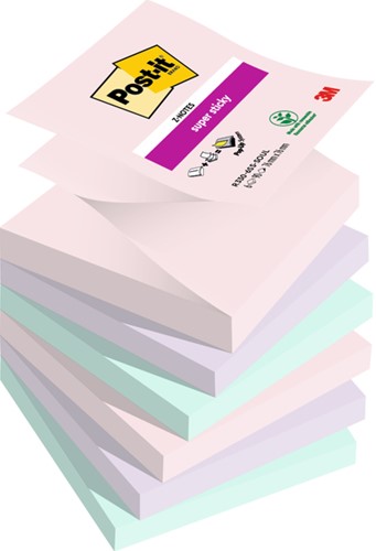 Post-it memoblokje  76X 76mm Z-Notes R330 Super Sticky SOUL