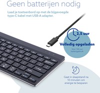 Toetsenbord R-Go Tools Break Compact draadloos-2