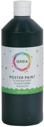 Plakkaatverf Qrea zwart 500 Milliliter