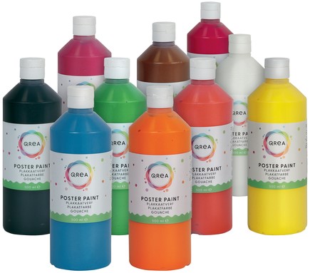 Plakkaatverf Qrea middengroen 500 Milliliter-3