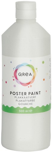 Plakkaatverf Qrea wit 500 Milliliter