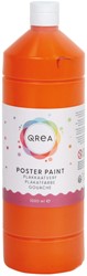 Plakkaatverf Qrea oranje 1000 Milliliter